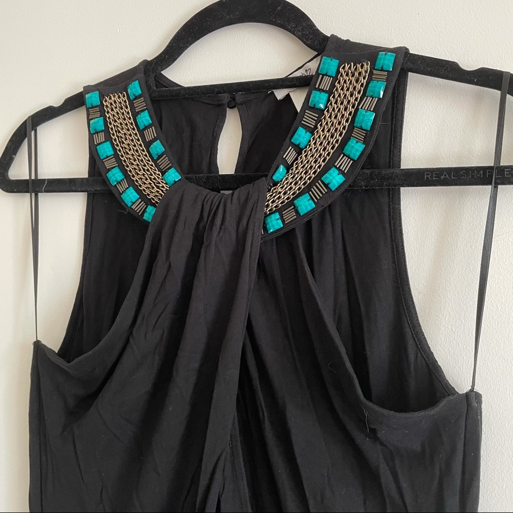 Cache Draped Beaded Top